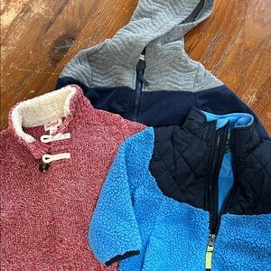 Red, Blue, and Gray Kids' Jackets all size 18 months